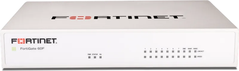 Appliance FortiGate 60F visto de frente